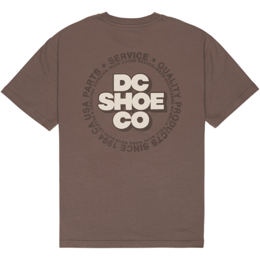 2026 DC Shoes Mens Work Circle T-Shirt EDYZT04495 - Morel
